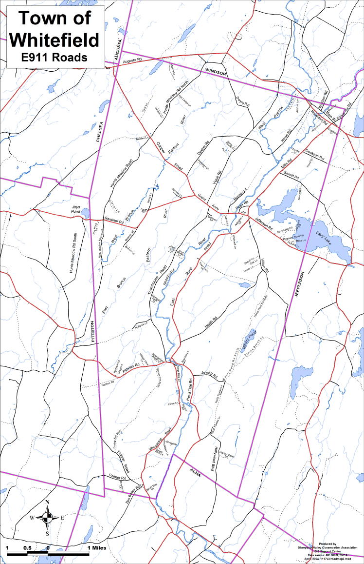 Maps of Whitefield by Paul Hoffman at The Sheepscot Valley Conservation